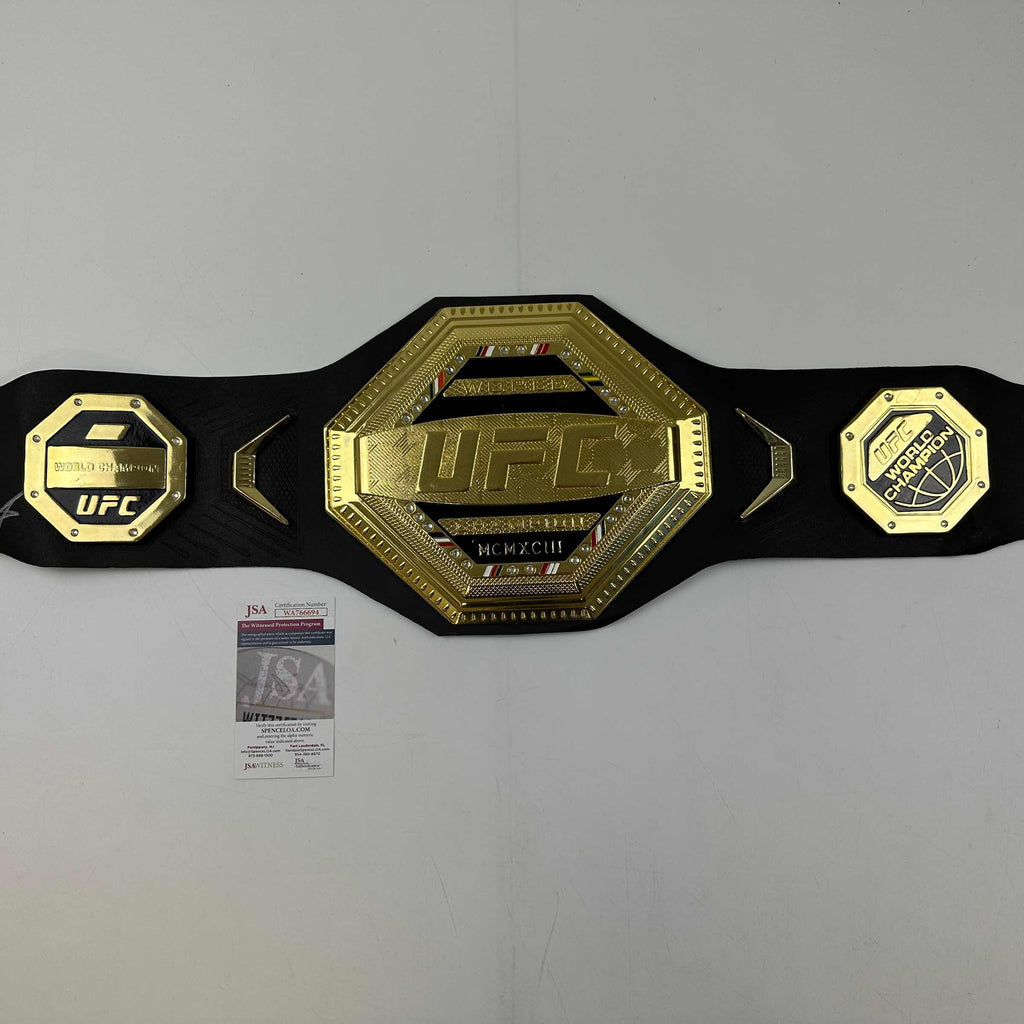 autographed-signed-israel-izzy-adesanya-black-replica-ufc-championship-title-belt-jsa-coa