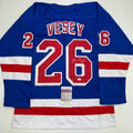 autographed-signed-jimmy-vesey-new-york-blue-hockey-jersey-jsa-coa