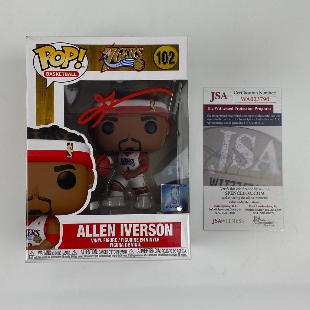 autographed-signed-allen-iverson-philadelphia-76ers-sixers-basketball-funko-pop-102-figurine-jsa-coa