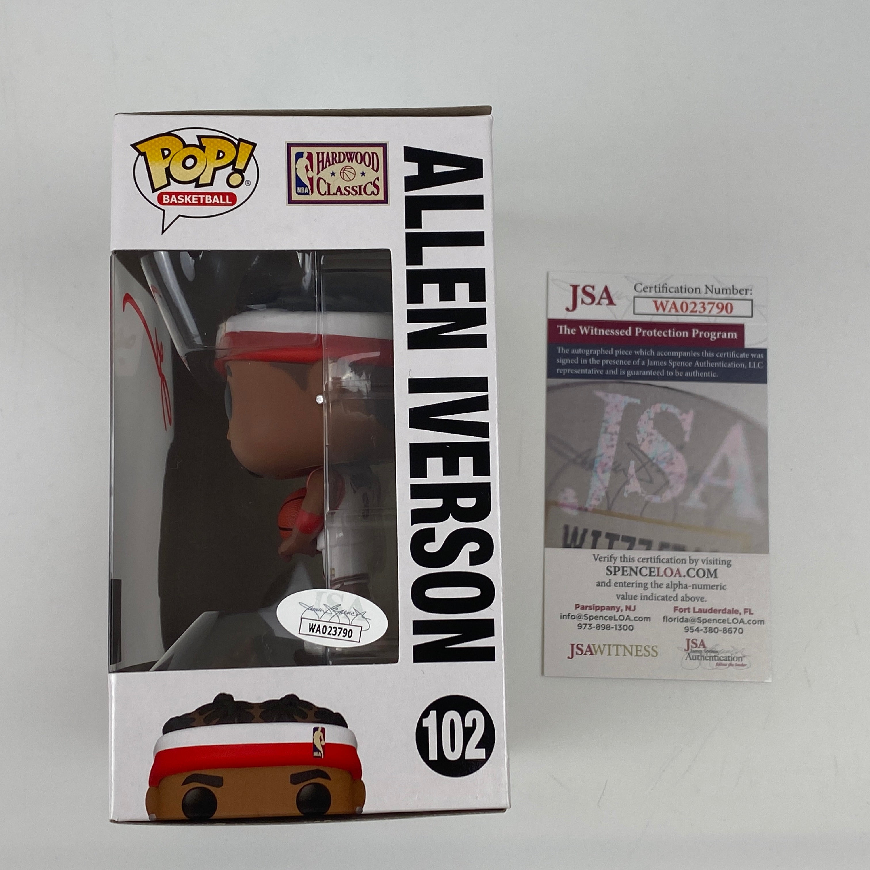 autographed-signed-allen-iverson-philadelphia-76ers-sixers-basketball-funko-pop-102-figurine-jsa-coa
