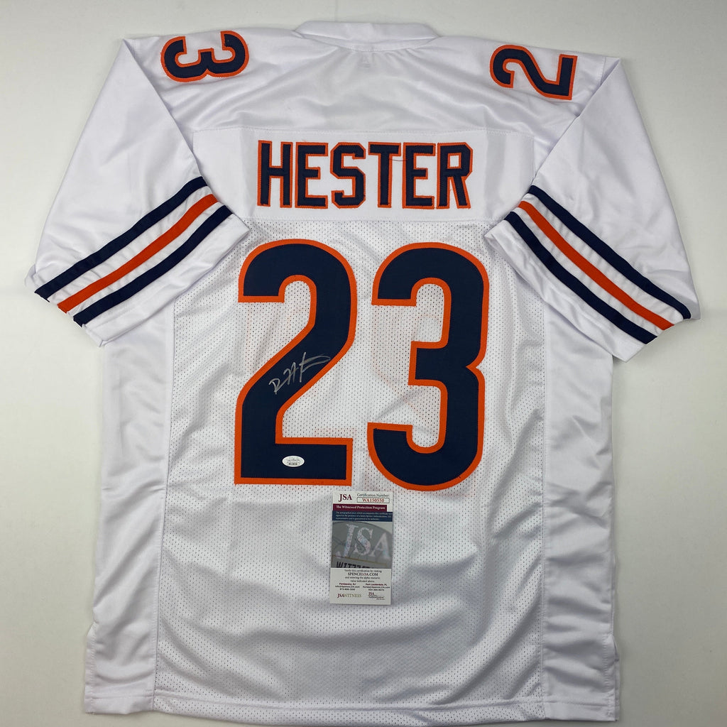 autographed-signed-devin-hester-chicago-white-football-jersey-jsa-coa