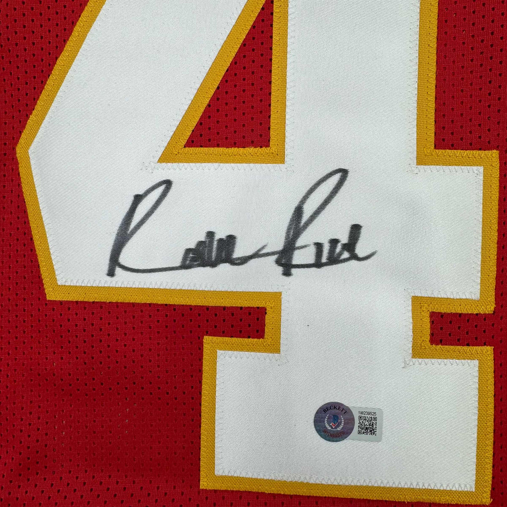 autographed-signed-rashee-rice-kansas-city-red-football-jersey-beckett-bas-coa