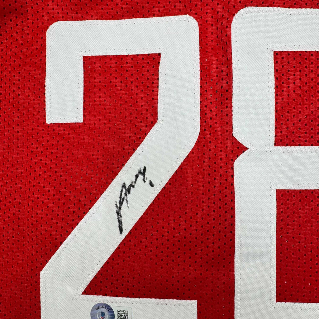 autographed-signed-alperen-sengun-houston-red-basketball-jersey-beckett-bas-coa