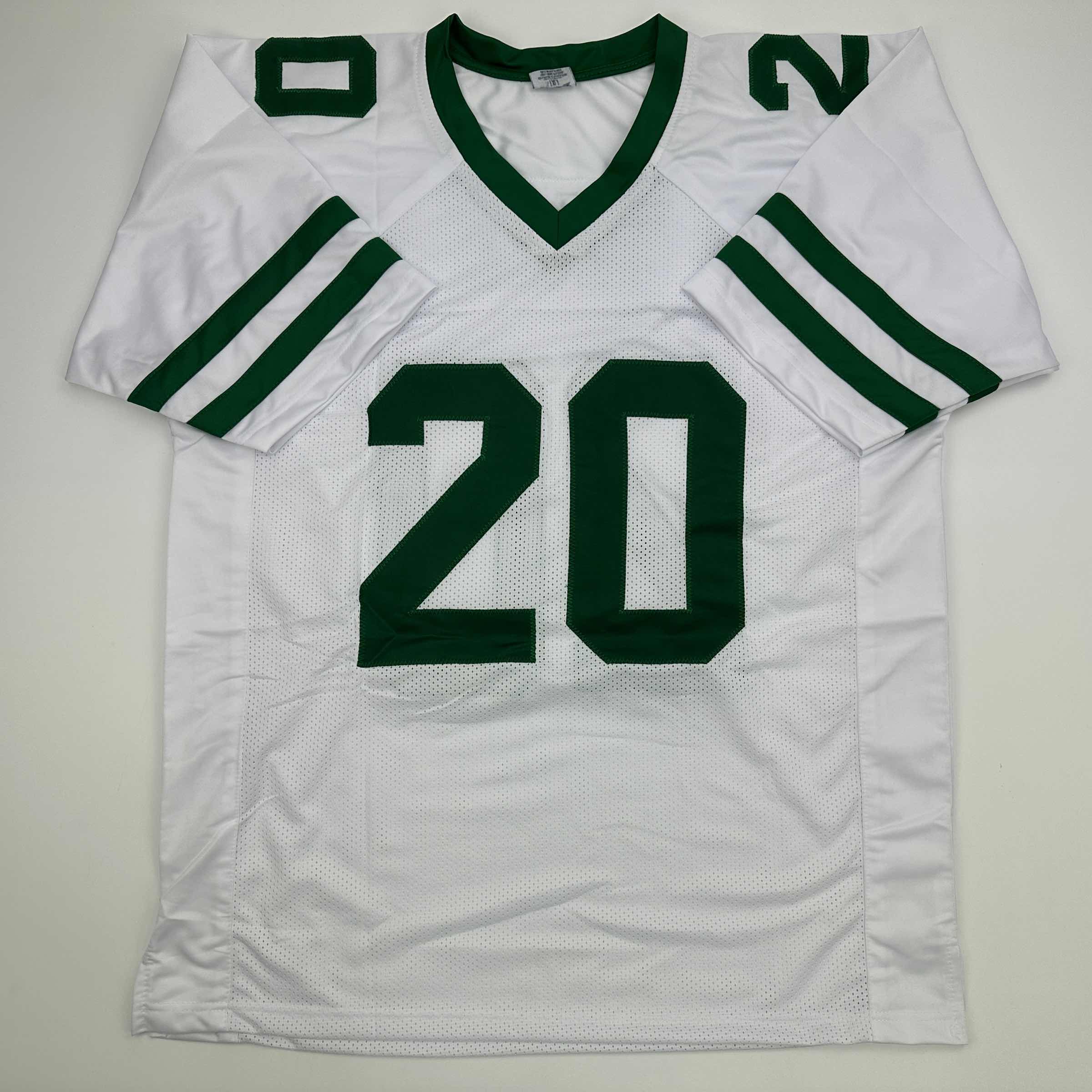 autographed-signed-breece-hall-new-york-white-football-jersey-jsa-coa