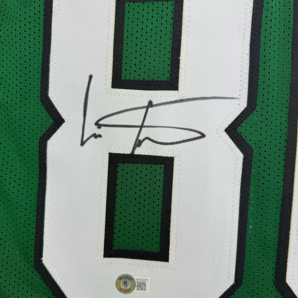 autographed-signed-cris-carter-philadelphia-kelly-green-football-jersey-beckett-bas-coa