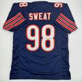 autographed-signed-montez-sweat-tez-effect-chicago-blue-football-jersey-psa-coa