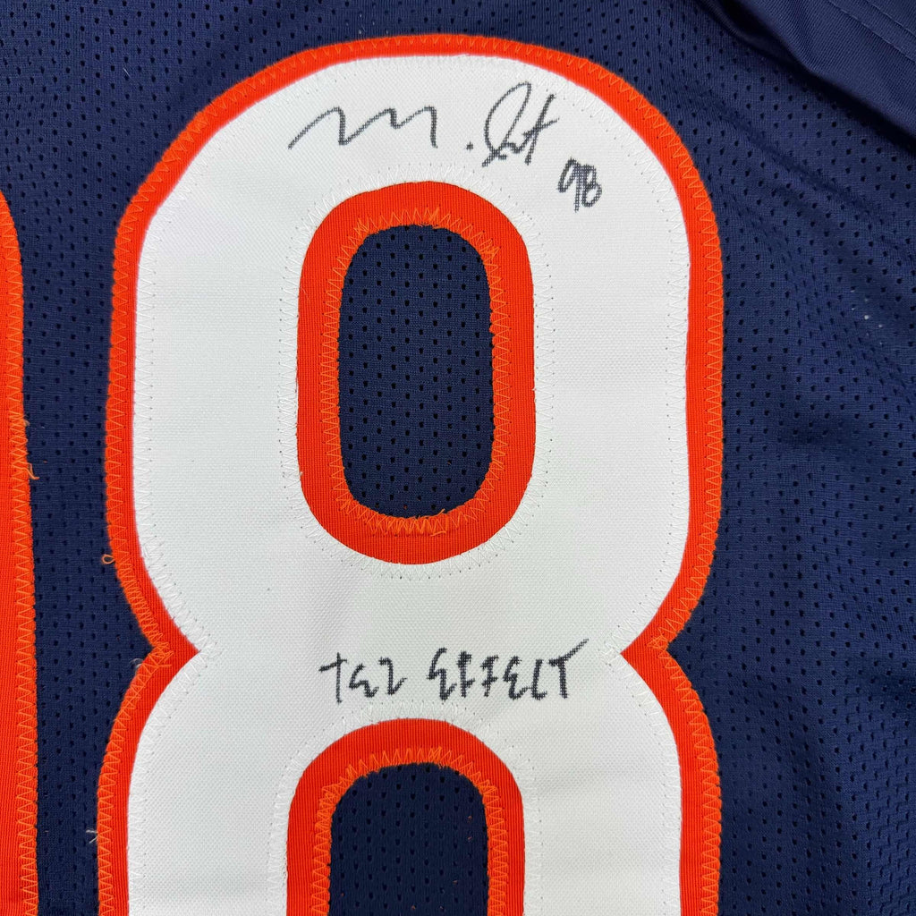 autographed-signed-montez-sweat-tez-effect-chicago-blue-football-jersey-psa-coa
