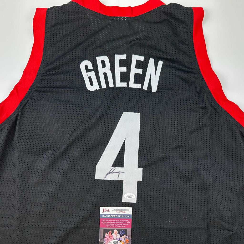 autographed-signed-jalen-green-4-houston-black-basketball-jersey-jsa-coa