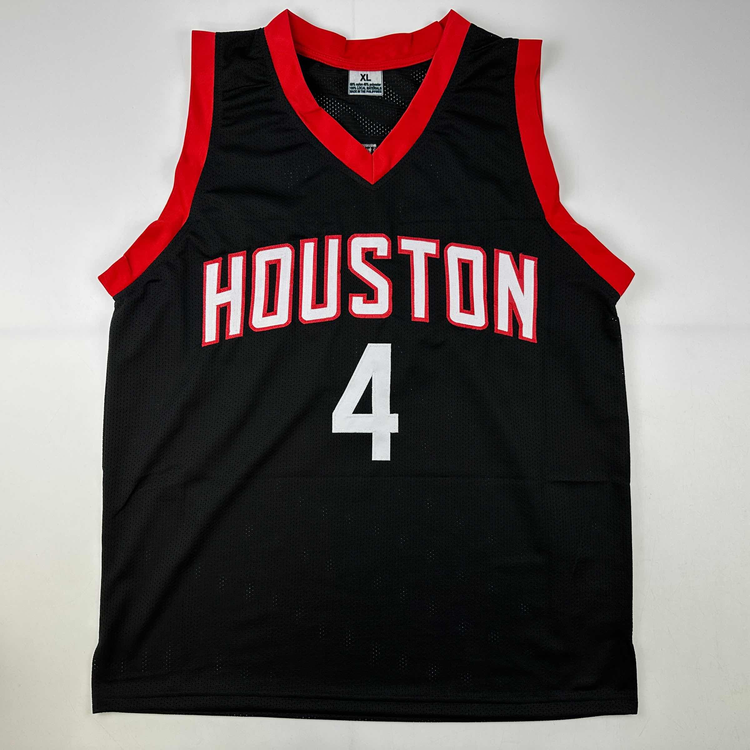 autographed-signed-jalen-green-4-houston-black-basketball-jersey-jsa-coa