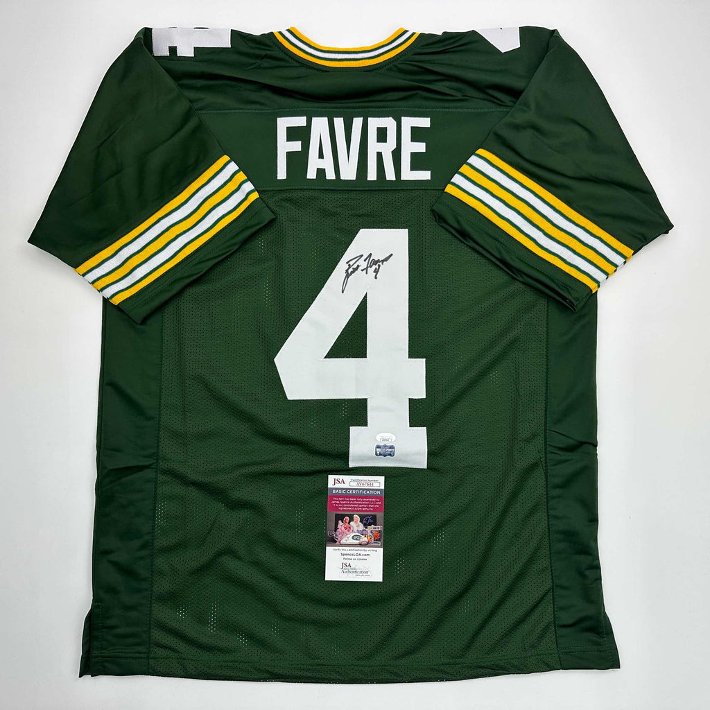 autographed-signed-brett-favre-green-bay-green-football-jersey-jsa-coa