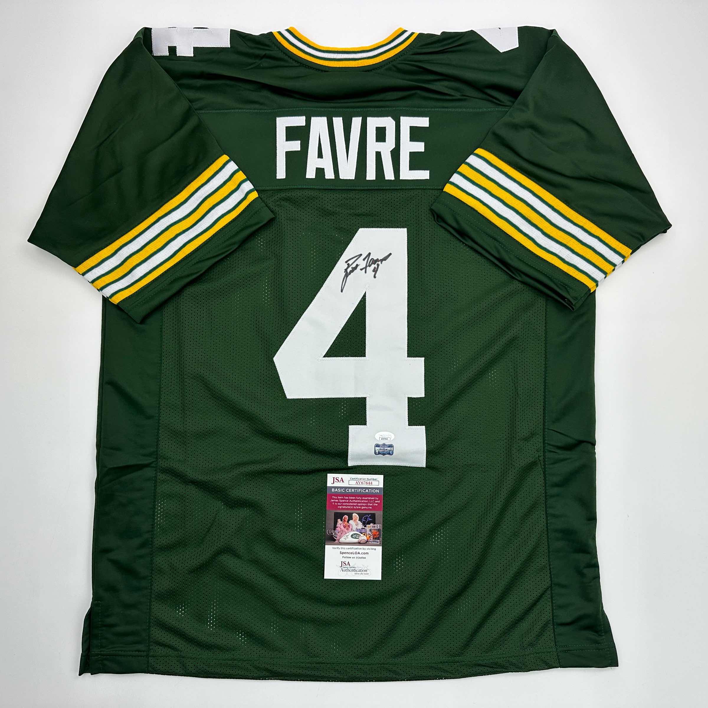 autographed-signed-brett-favre-green-bay-green-football-jersey-jsa-coa