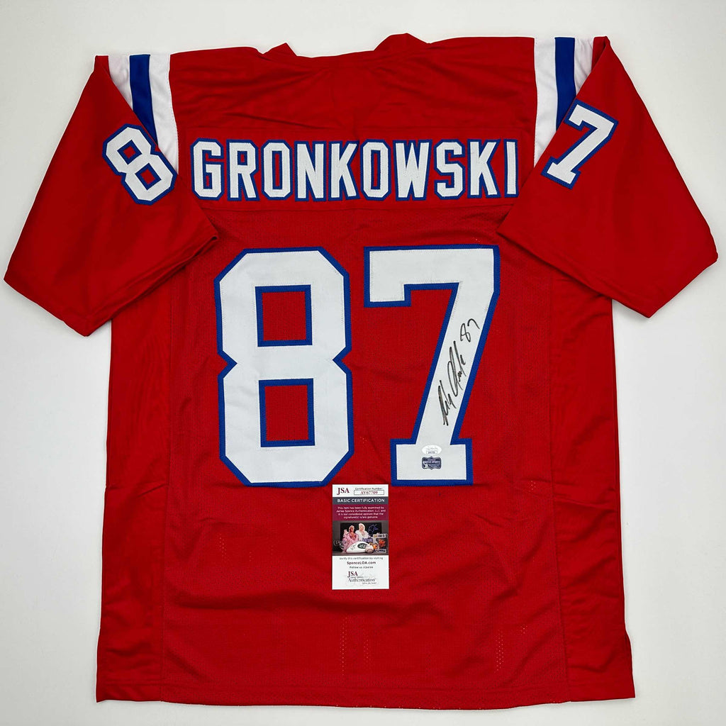 autographed-signed-rob-gronk-gronkowski-new-england-red-football-jersey-jsa-coa