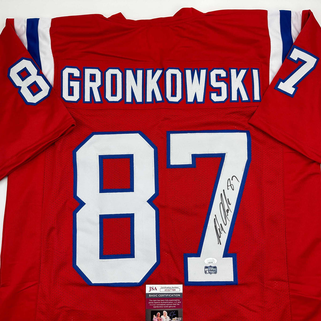 autographed-signed-rob-gronk-gronkowski-new-england-red-football-jersey-jsa-coa