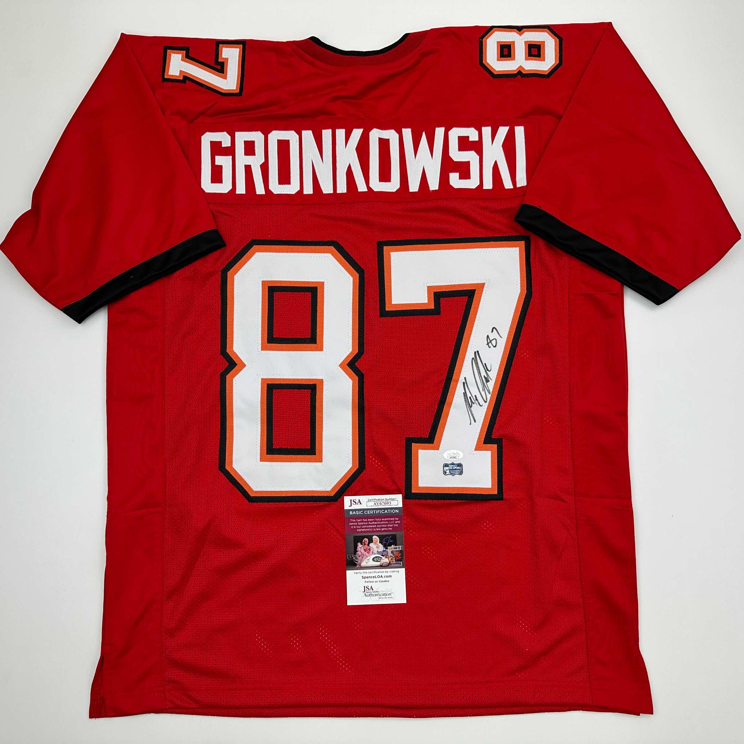 autographed-signed-rob-gronk-gronkowski-tampa-bay-red-football-jersey-jsa-coa