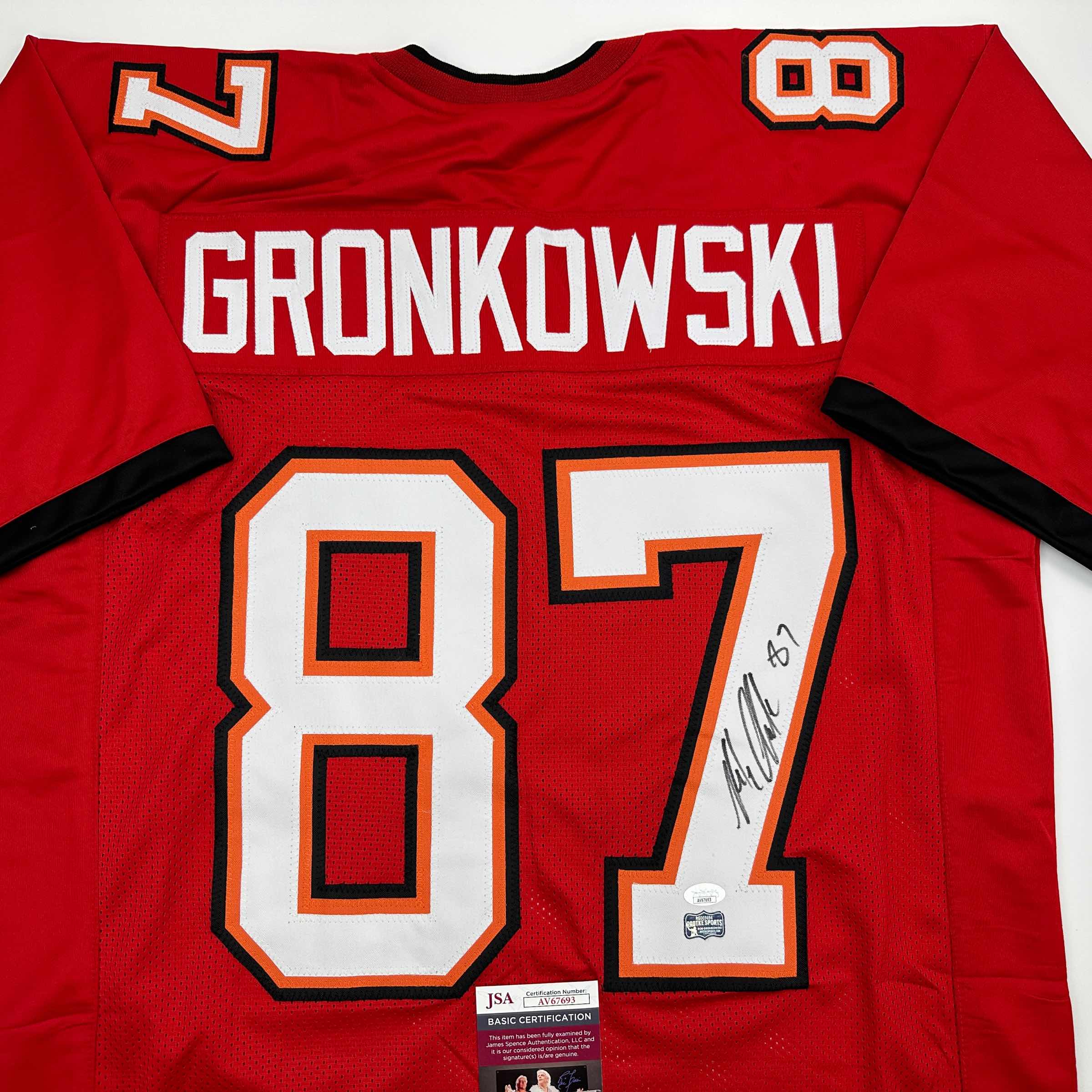 autographed-signed-rob-gronk-gronkowski-tampa-bay-red-football-jersey-jsa-coa