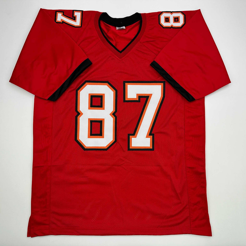 autographed-signed-rob-gronk-gronkowski-tampa-bay-red-football-jersey-jsa-coa