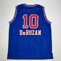 autographed-signed-demar-derozan-sacramento-blue-kansas-city-retro-basketball-jersey-beckett-bas-coa