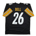 autographed-signed-leveon-leveon-bell-pittsburgh-black-football-jersey-beckett-bas-coa