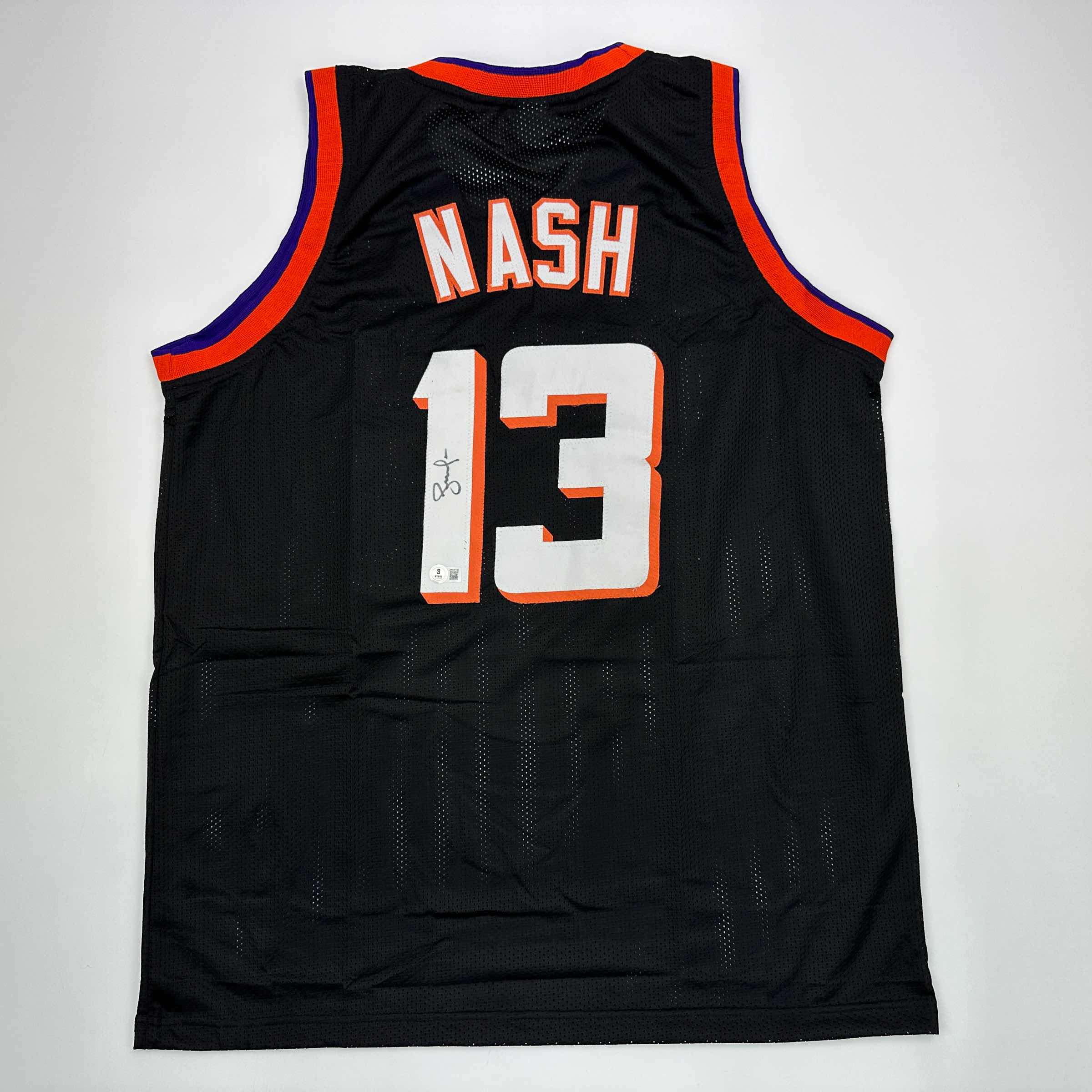 autographed-signed-steve-nash-phoenix-black-basketball-jersey-beckett-bas-coa