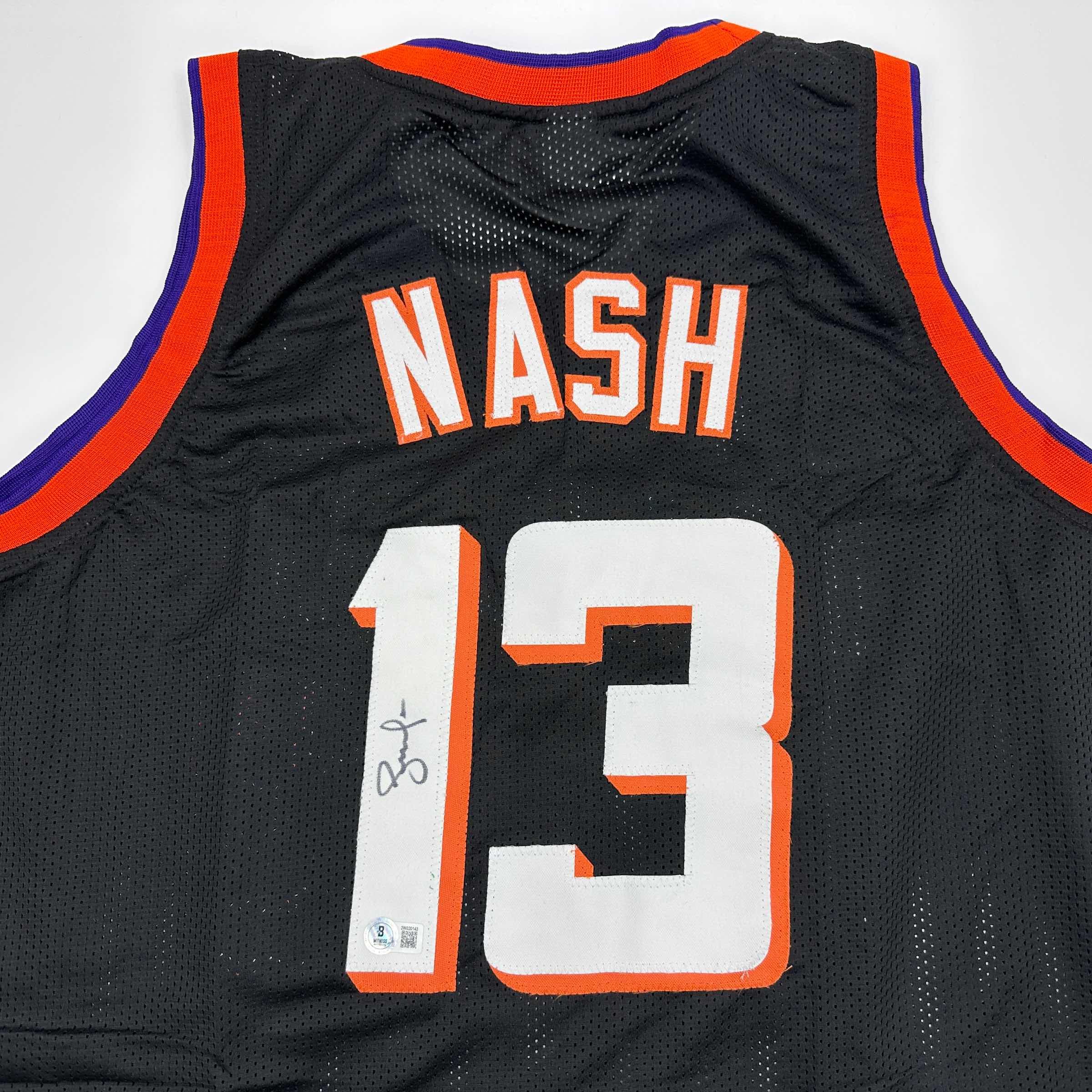autographed-signed-steve-nash-phoenix-black-basketball-jersey-beckett-bas-coa