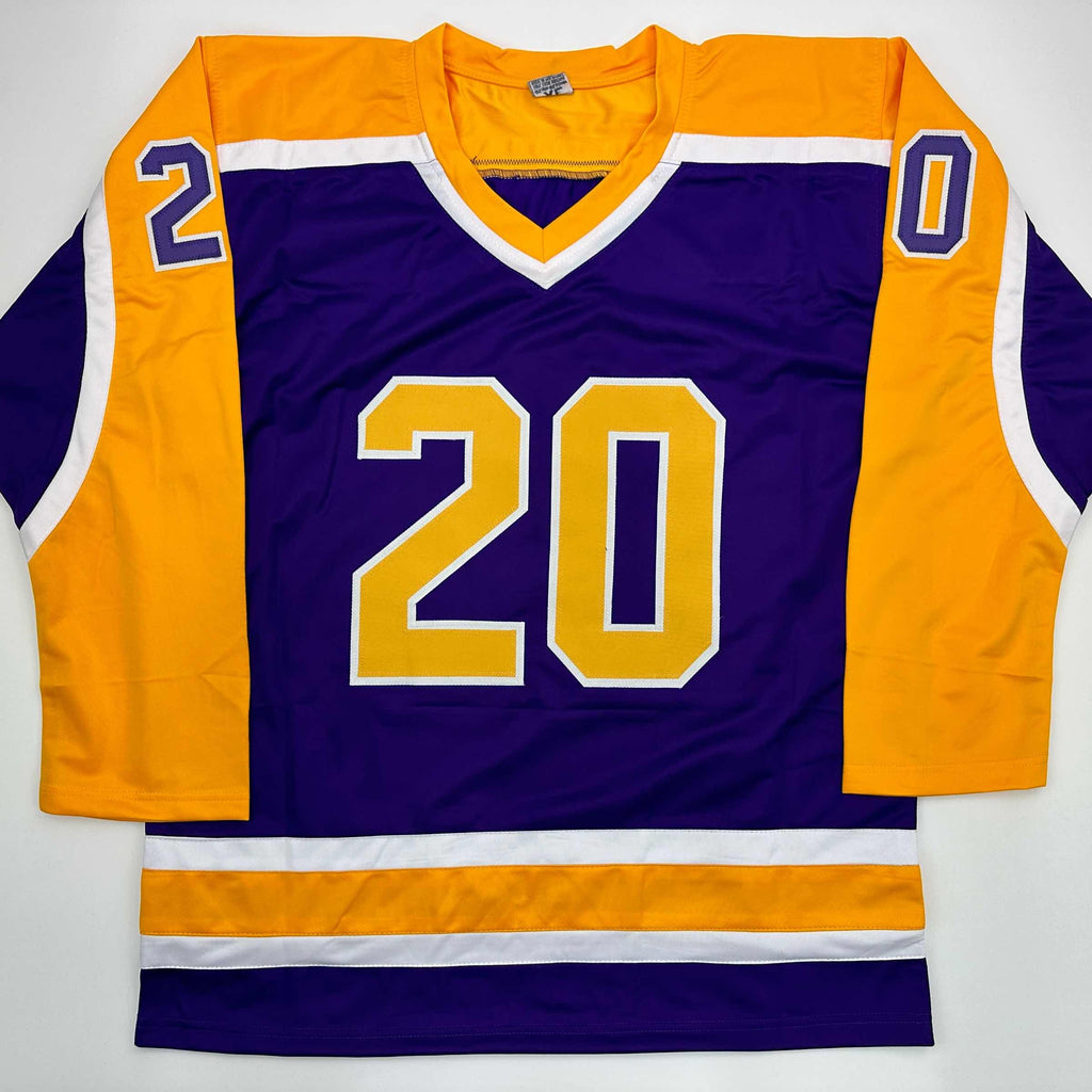 autographed-signed-luc-robitaille-hof-09-los-angeles-la-purple-hockey-jersey-jsa-coa