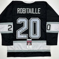 autographed-signed-luc-robitaille-hof-09-los-angeles-la-black-hockey-jersey-jsa-coa