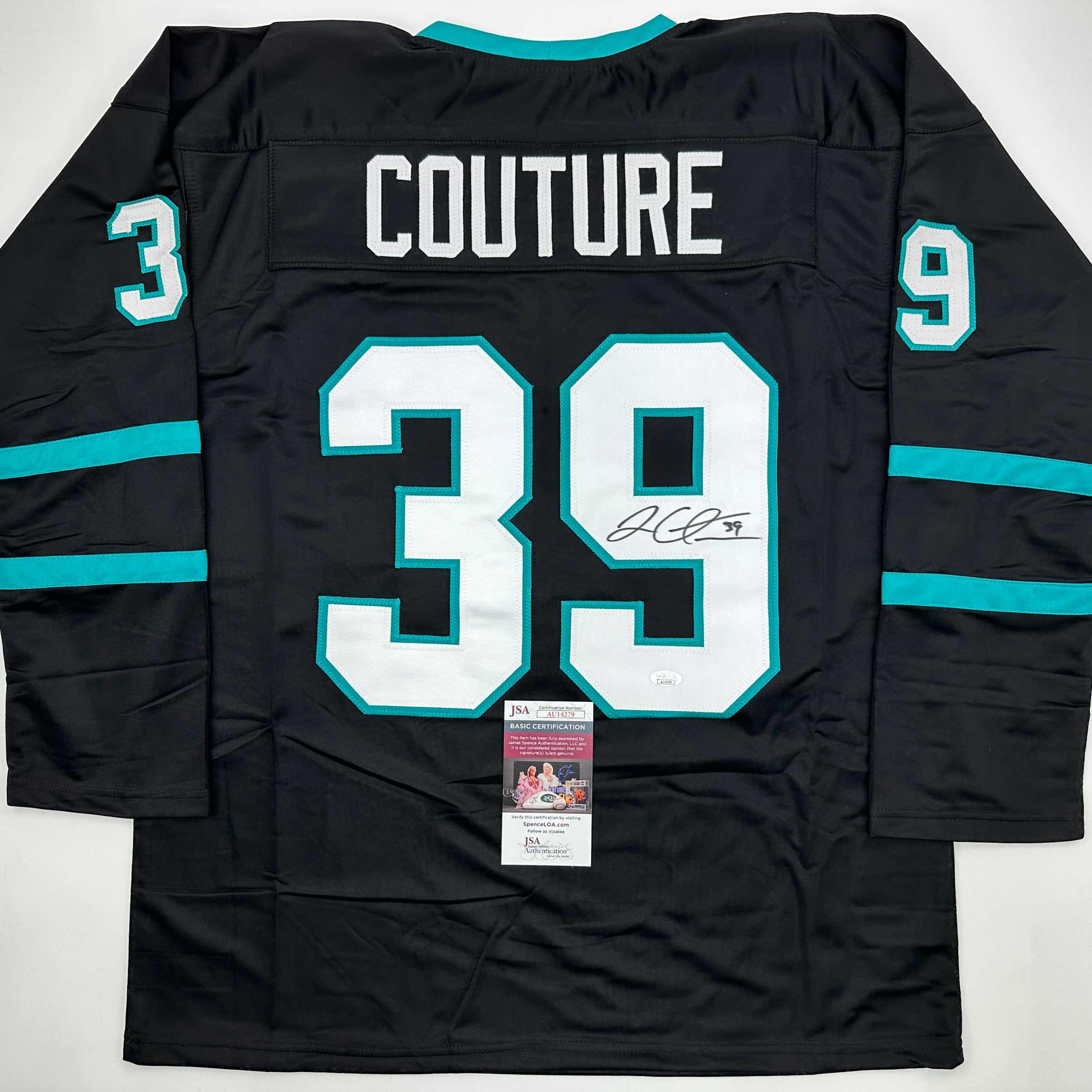 autographed-signed-logan-couture-san-jose-black-hockey-jersey-jsa-coa