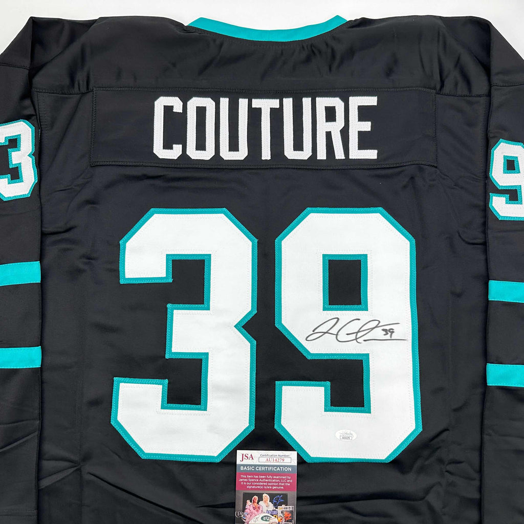 autographed-signed-logan-couture-san-jose-black-hockey-jersey-jsa-coa