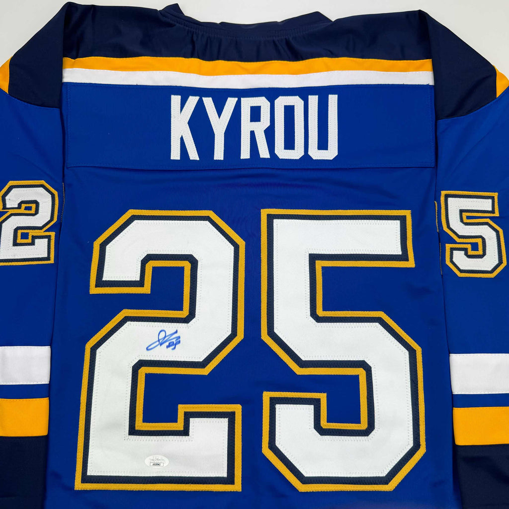 autographed-signed-jordan-kyrou-st-louis-blue-hockey-jersey-jsa-coa