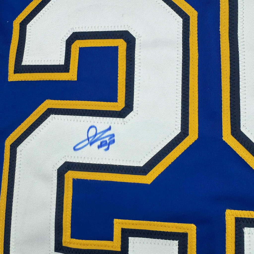 autographed-signed-jordan-kyrou-st-louis-blue-hockey-jersey-jsa-coa