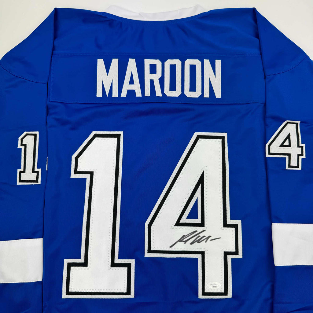 autographed-signed-pat-maroon-tampa-bay-blue-hockey-jersey-jsa-coa