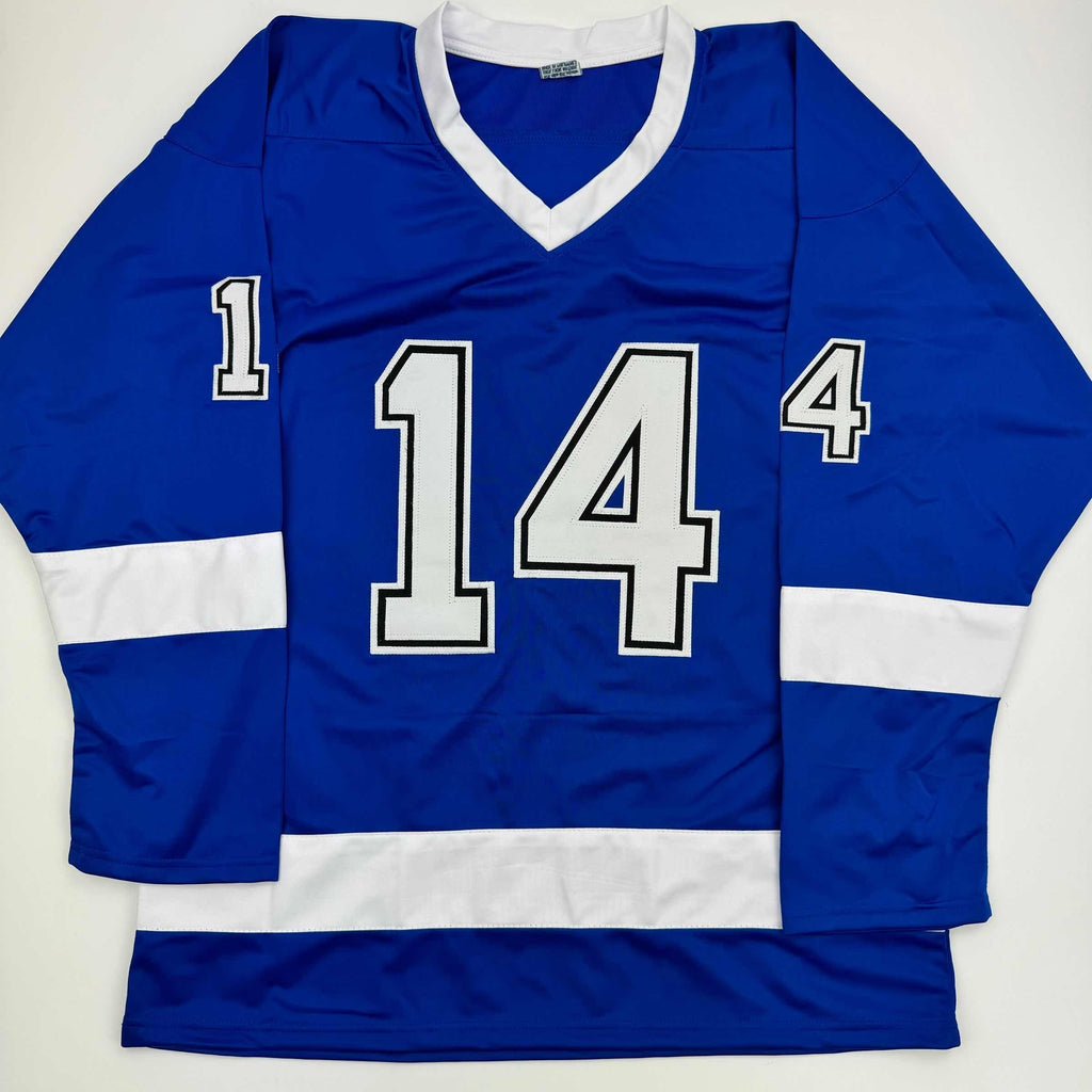 autographed-signed-pat-maroon-tampa-bay-blue-hockey-jersey-jsa-coa
