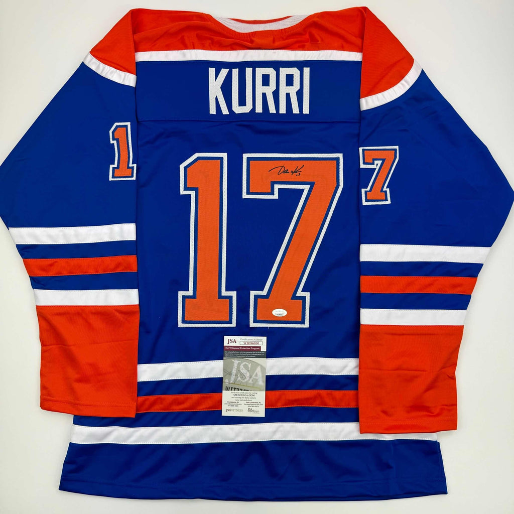 autographed-signed-jari-kurri-edmonton-blue-hockey-jersey-jsa-coa
