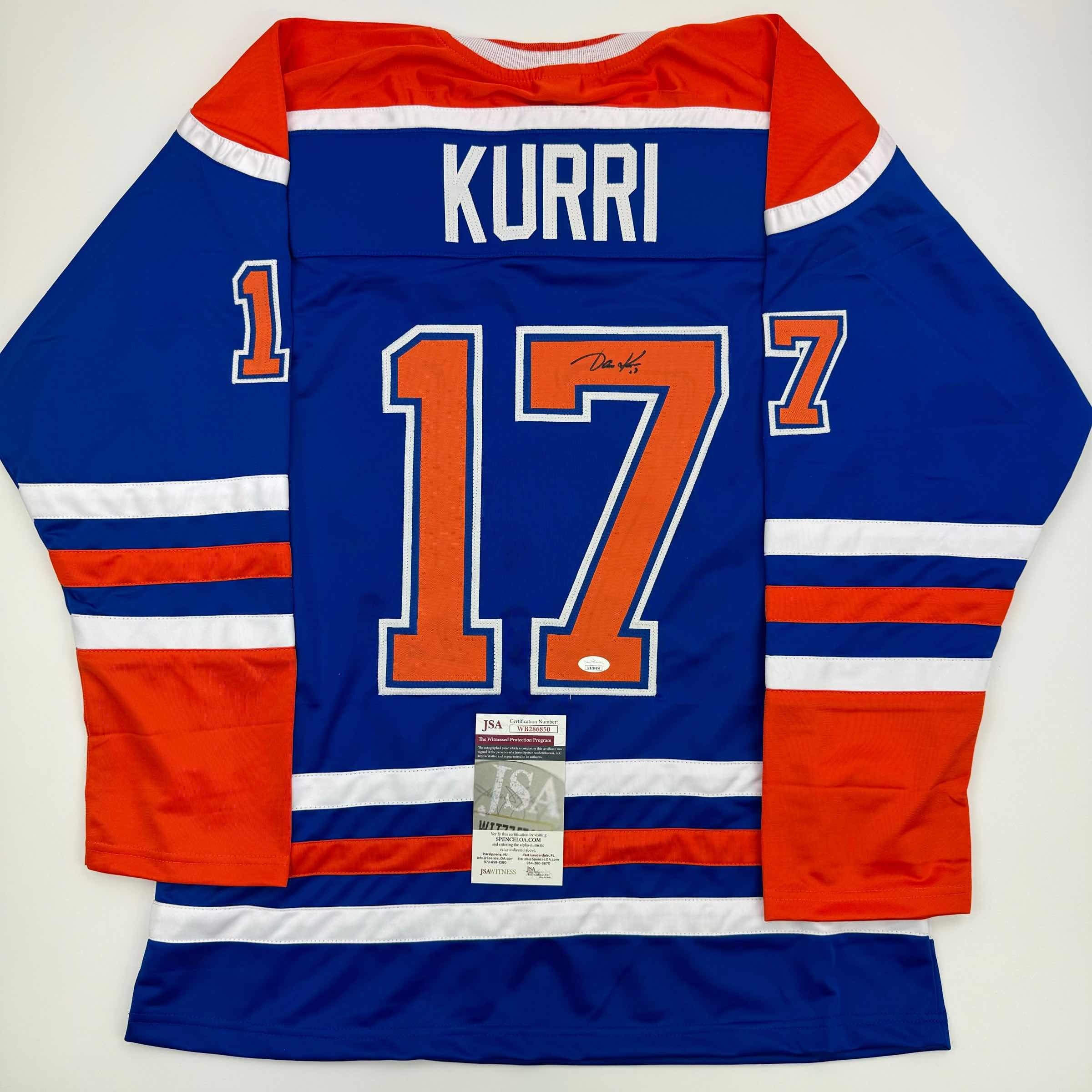 autographed-signed-jari-kurri-edmonton-blue-hockey-jersey-jsa-coa
