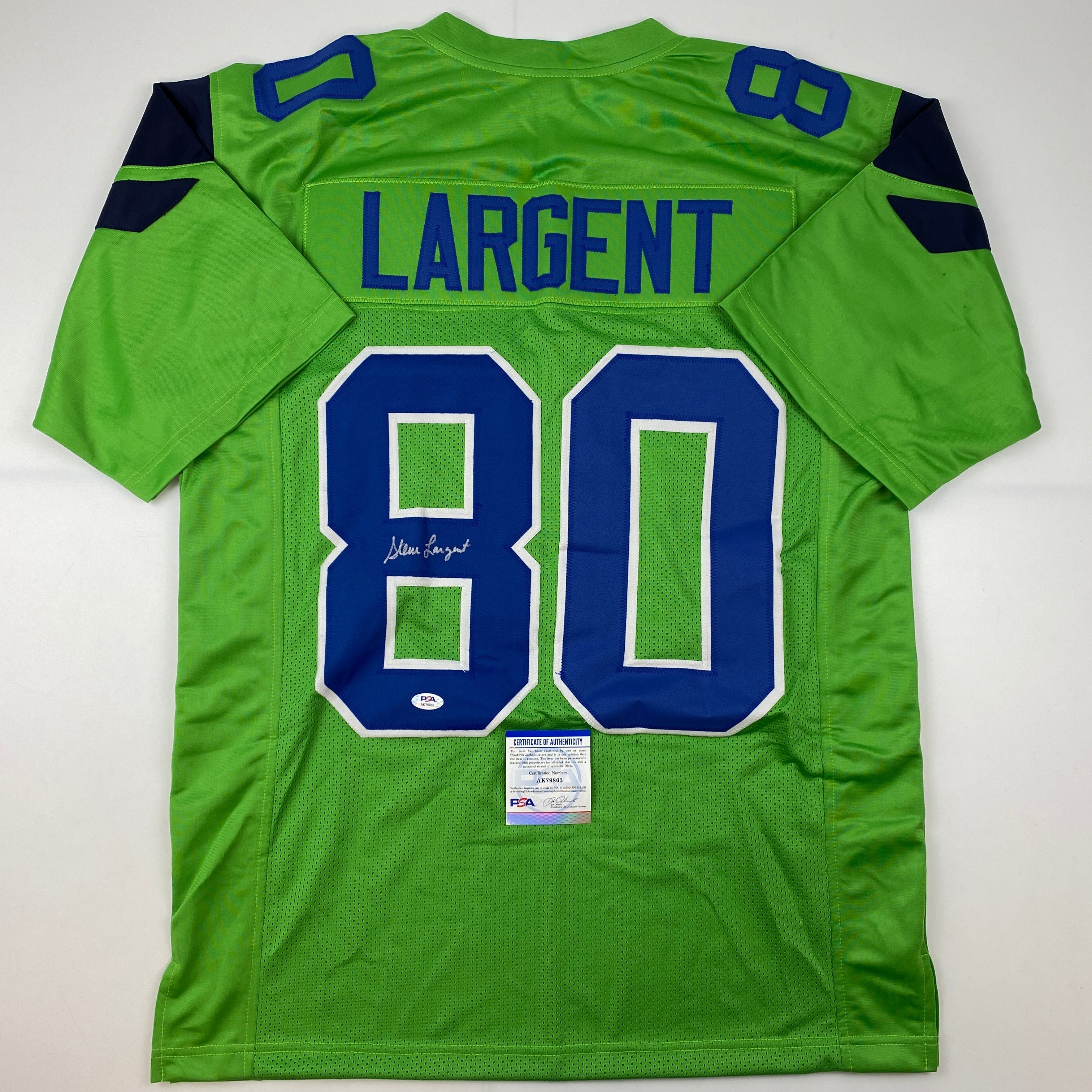 autographed-signed-steve-largent-seattle-green-football-jersey-psa-dna-coa