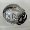 autographed-signed-johnny-manziel-12-heisman-texas-a-m-aggies-college-football-silver-flash-mini-helmet-beckett-bas-coa
