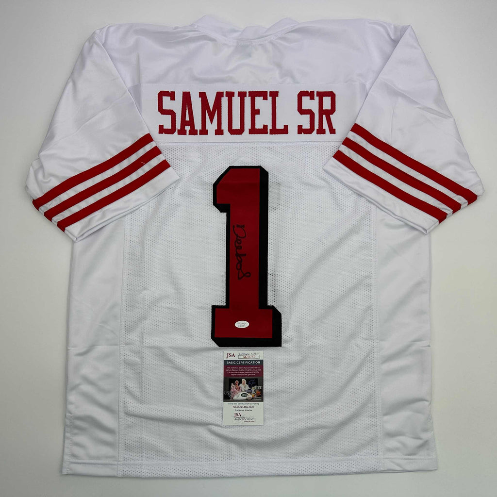 autographed-signed-deebo-samuel-sr-1-san-francisco-white-alternate-football-jersey-jsa-coa