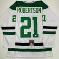 autographed-signed-jason-robertson-dallas-white-hockey-jersey-jsa-coa