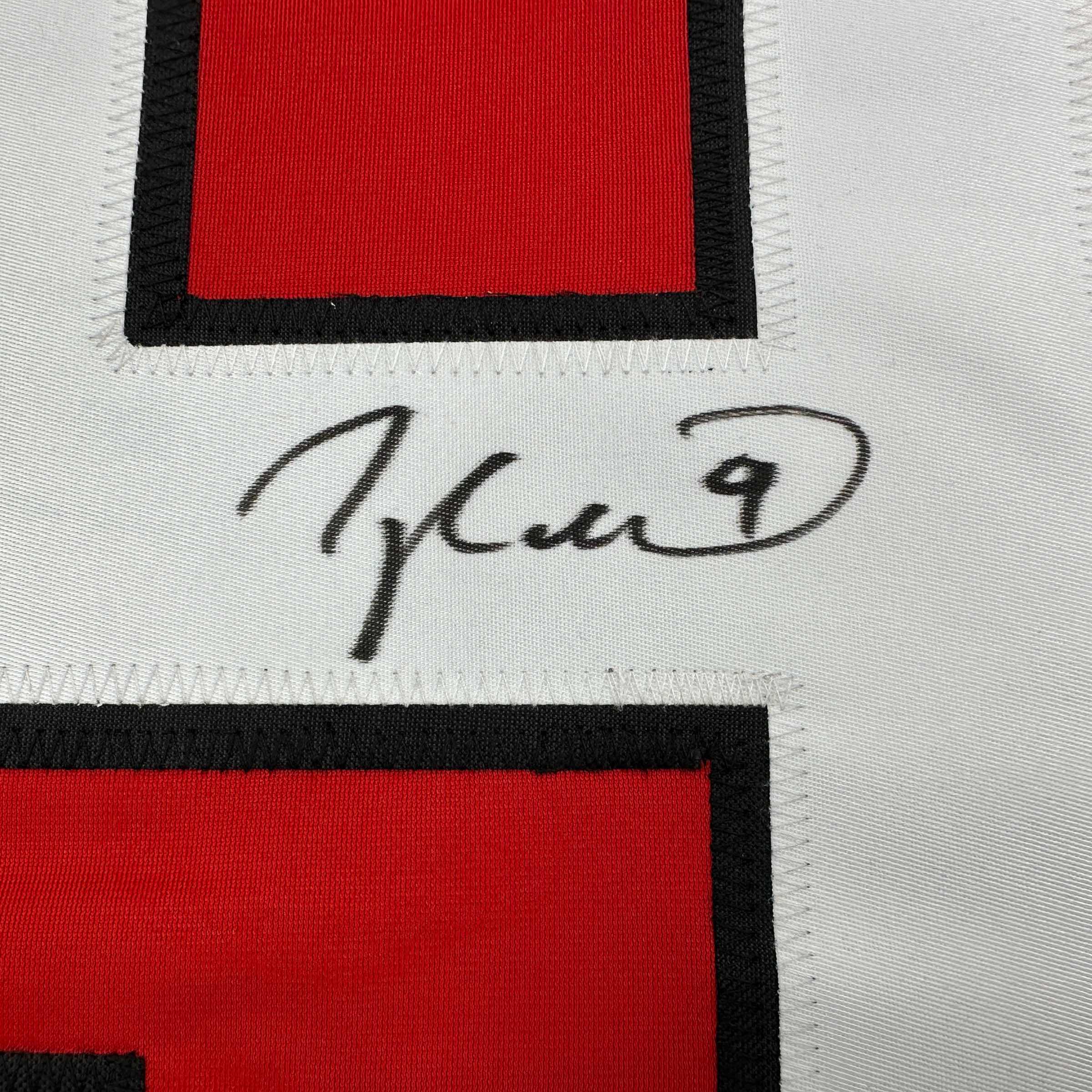 autographed-signed-taylor-hall-new-jersey-red-hockey-jersey-jsa-coa