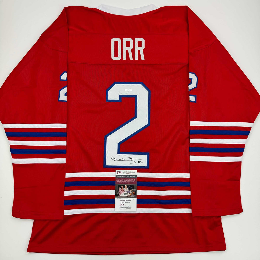 autographed-signed-bobby-orr-oshawa-red-hockey-jersey-jsa-coa