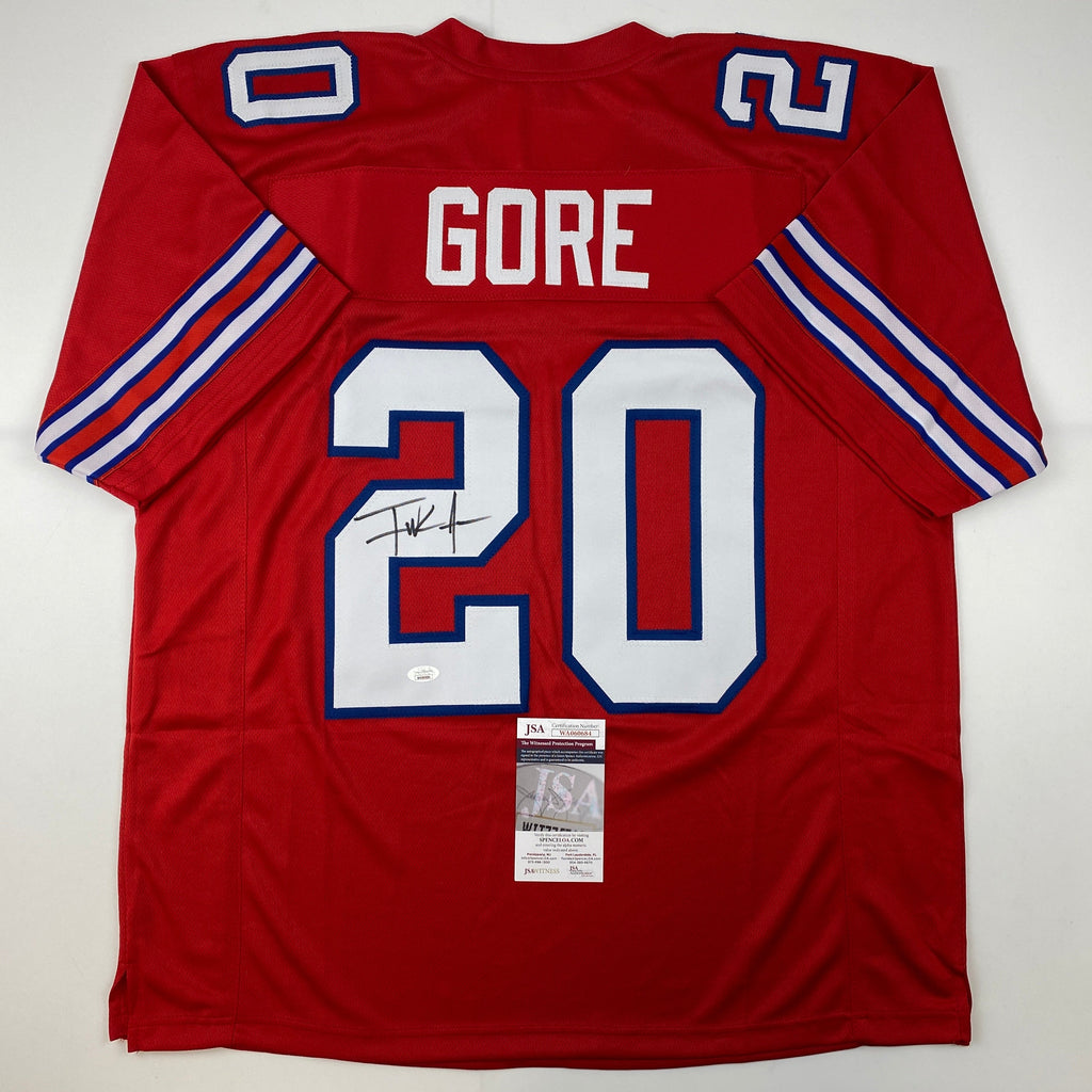 autographed-signed-frank-gore-buffalo-red-football-jersey-jsa-coa