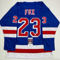 autographed-signed-adam-fox-new-york-blue-hockey-jersey-jsa-coa