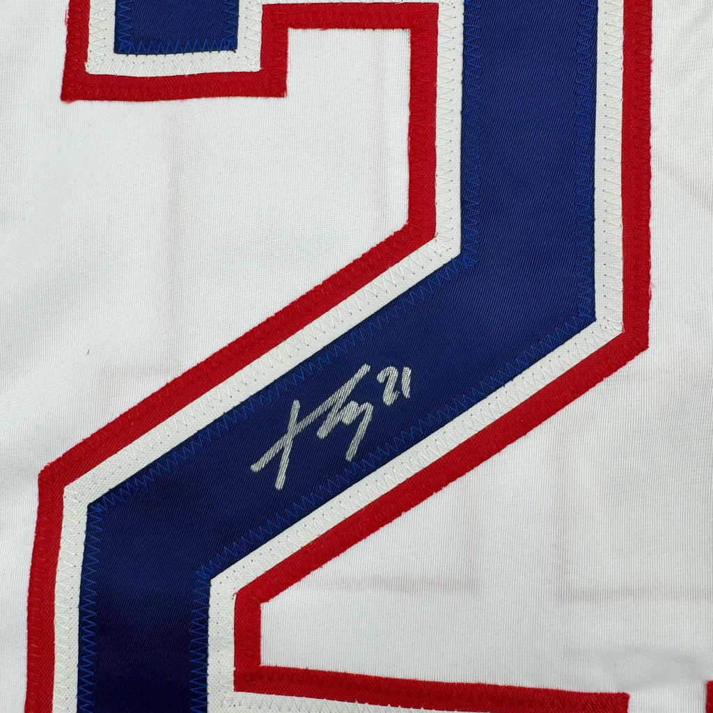 autographed-signed-kaiden-guhle-montreal-white-hockey-jersey-jsa-coa