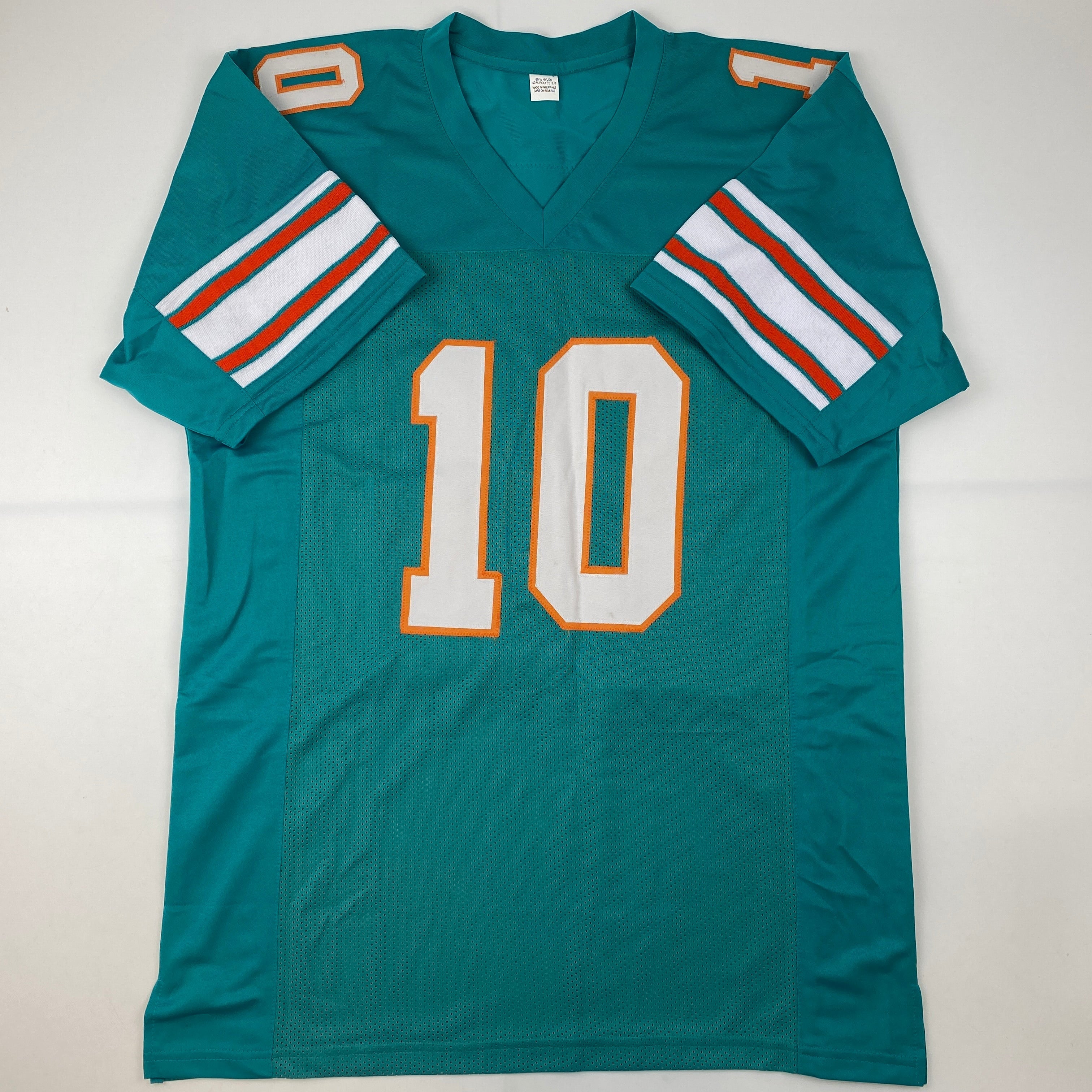 autographed-signed-tyreek-hill-miami-retro-teal-football-jersey-jsa-coa