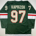 autographed-signed-kirill-kaprizov-minnesota-green-hockey-jersey-beckett-bas-coa