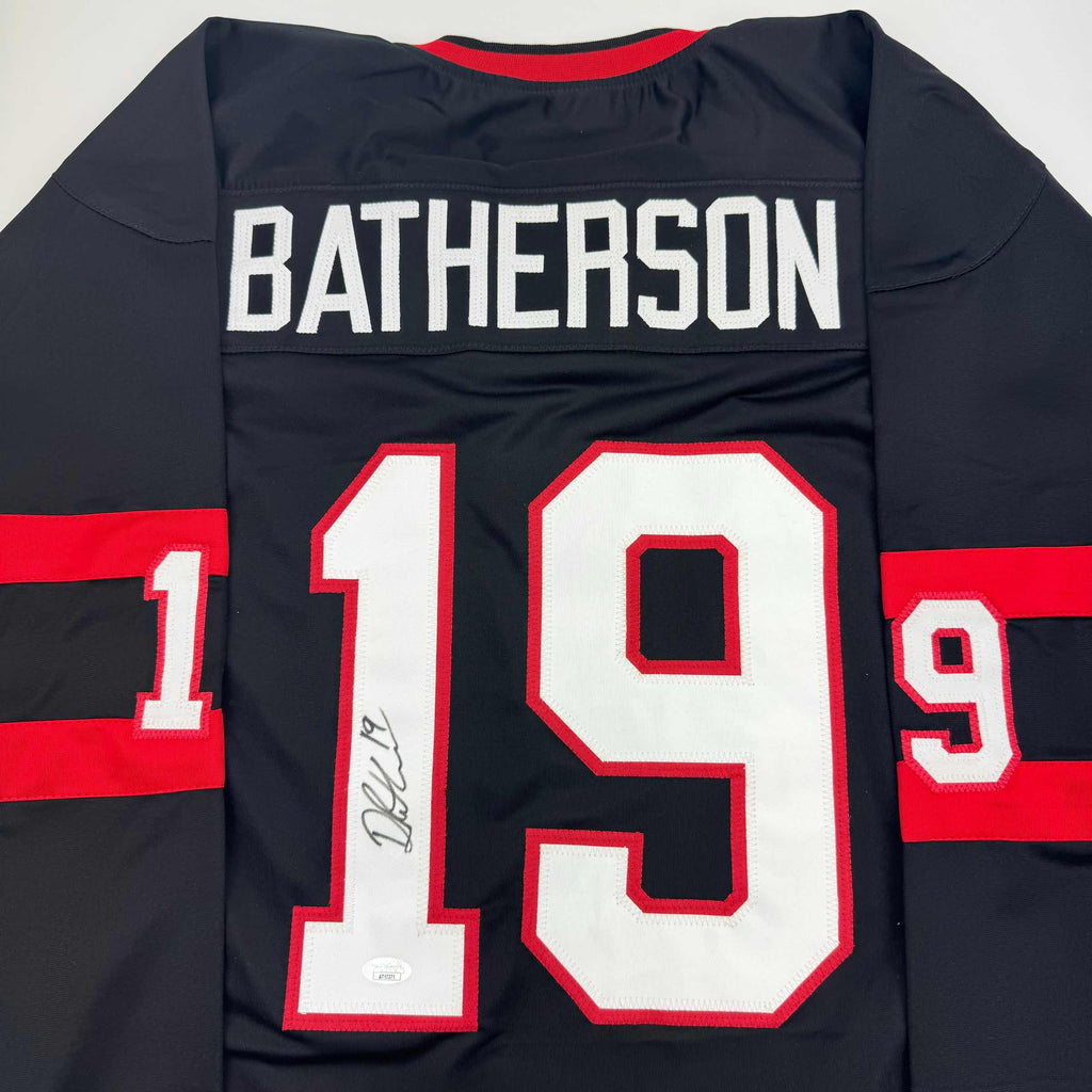 autographed-signed-drake-batherson-ottawa-black-hockey-jersey-jsa-coa