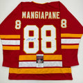 autographed-signed-andrew-mangiapane-calgary-red-hockey-jersey-jsa-coa