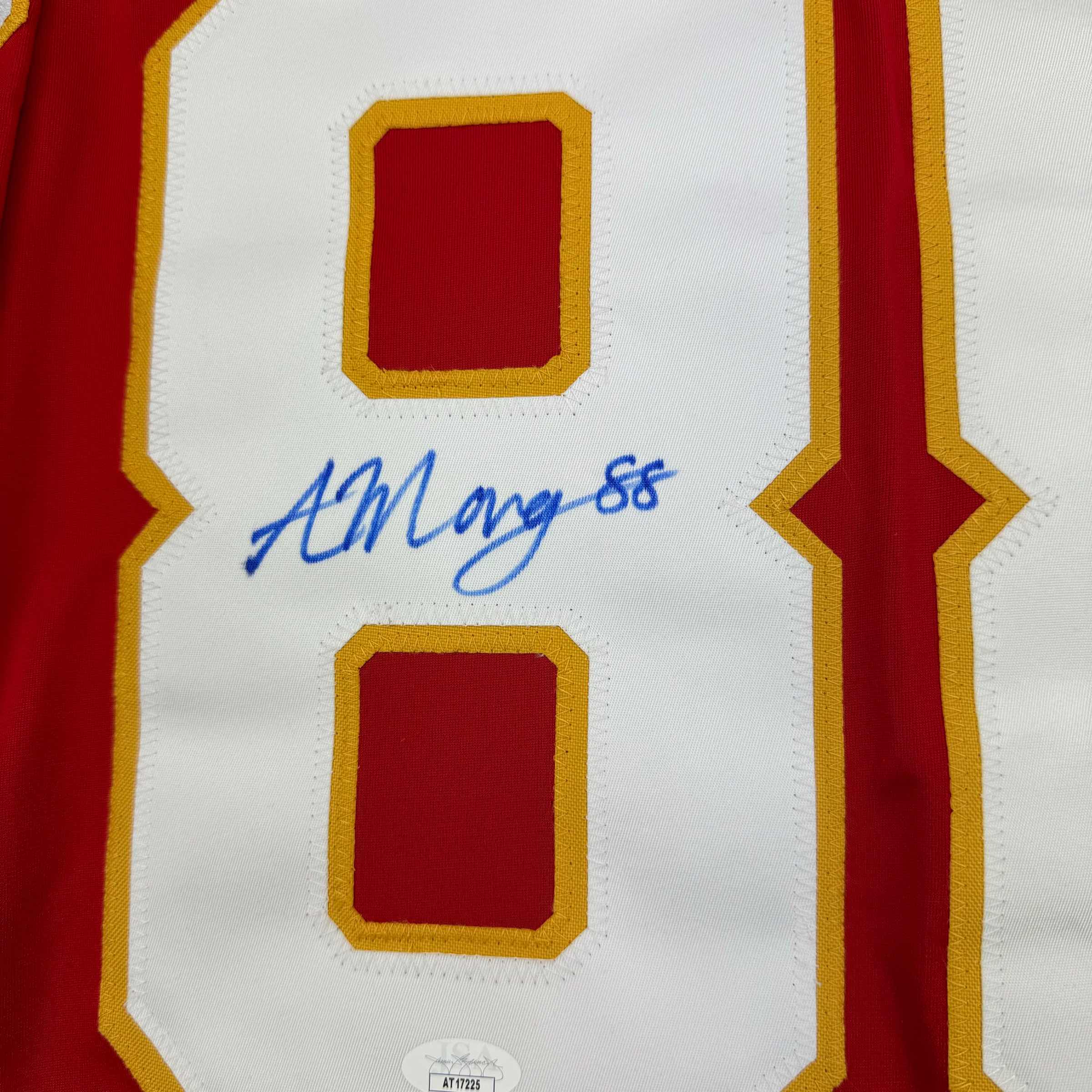 autographed-signed-andrew-mangiapane-calgary-red-hockey-jersey-jsa-coa