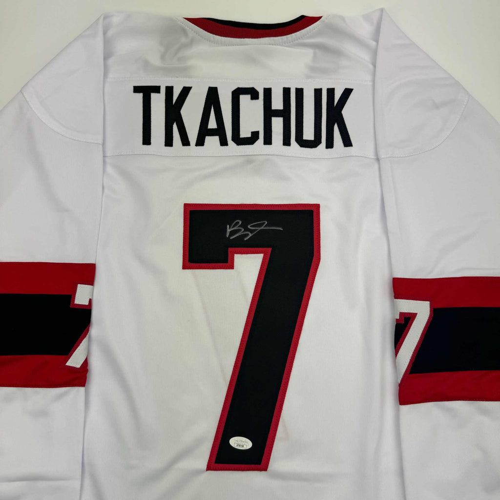 autographed-signed-brady-tkachuk-ottawa-white-hockey-jersey-jsa-coa