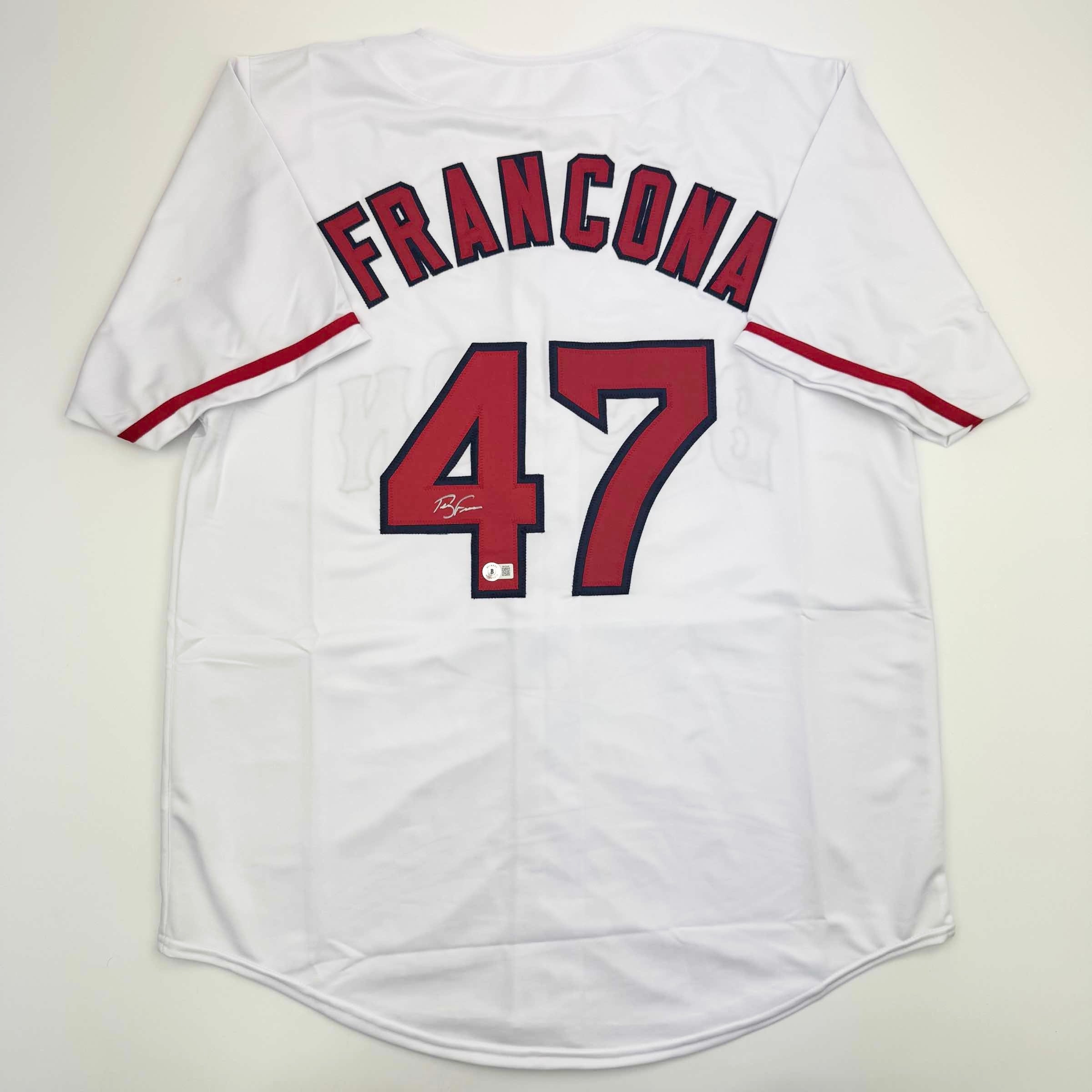 autographed-signed-terry-francona-boston-white-baseball-jersey-beckett-bas-coa